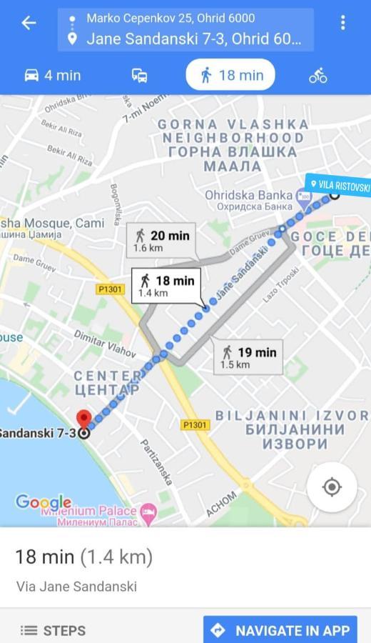 Villa Ristovski Охрид Экстерьер фото